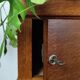 Side table, old antique bedside table