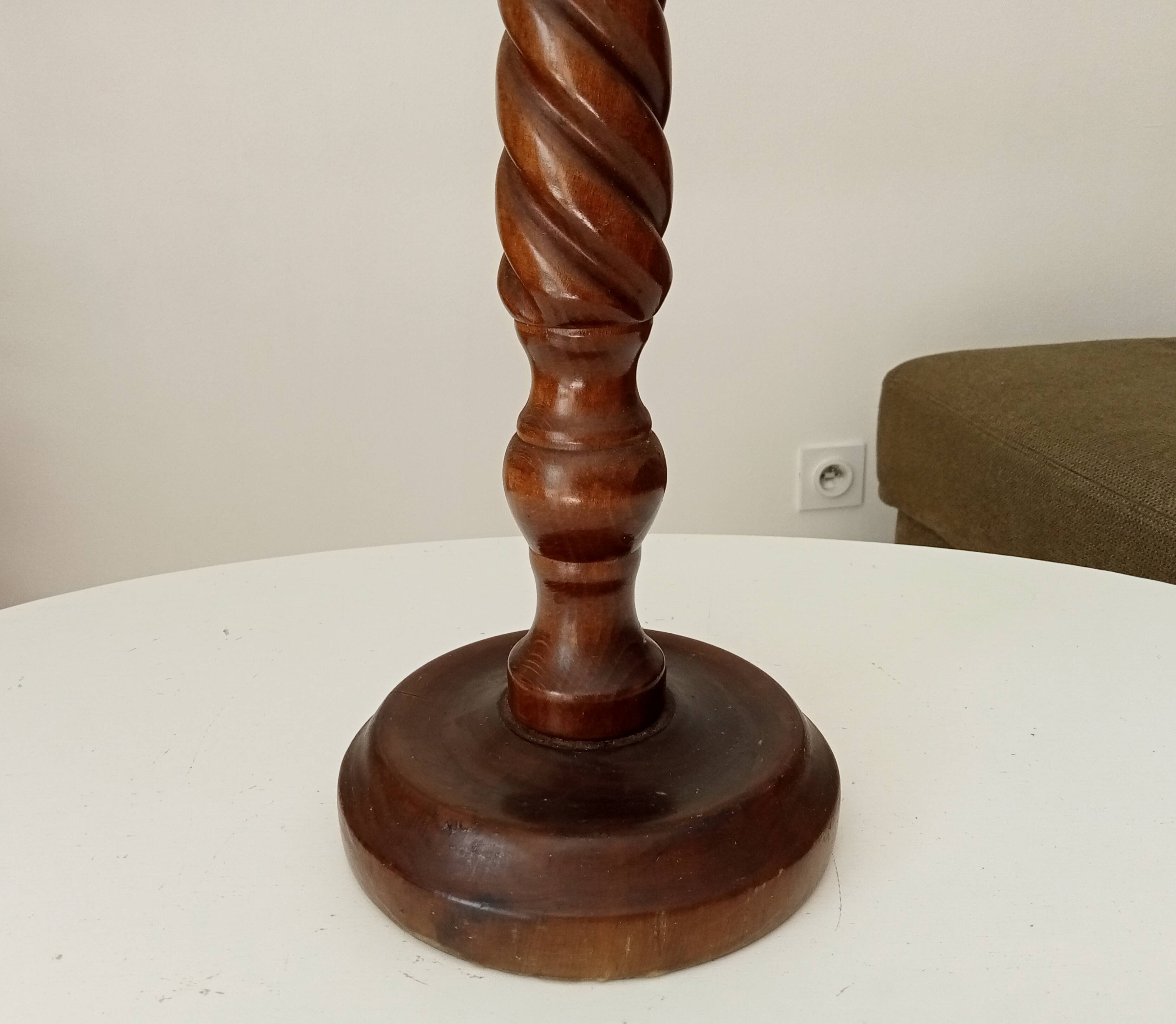 Antique turned wooden ashtray from the 50s/60s