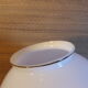 Globe 20cm en verre blanc ancien pour lampe suspension