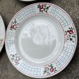 Flat plates Sarreguemines model Christiane