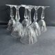 6 port glasses stamped Baccarat - Service Austerlitz