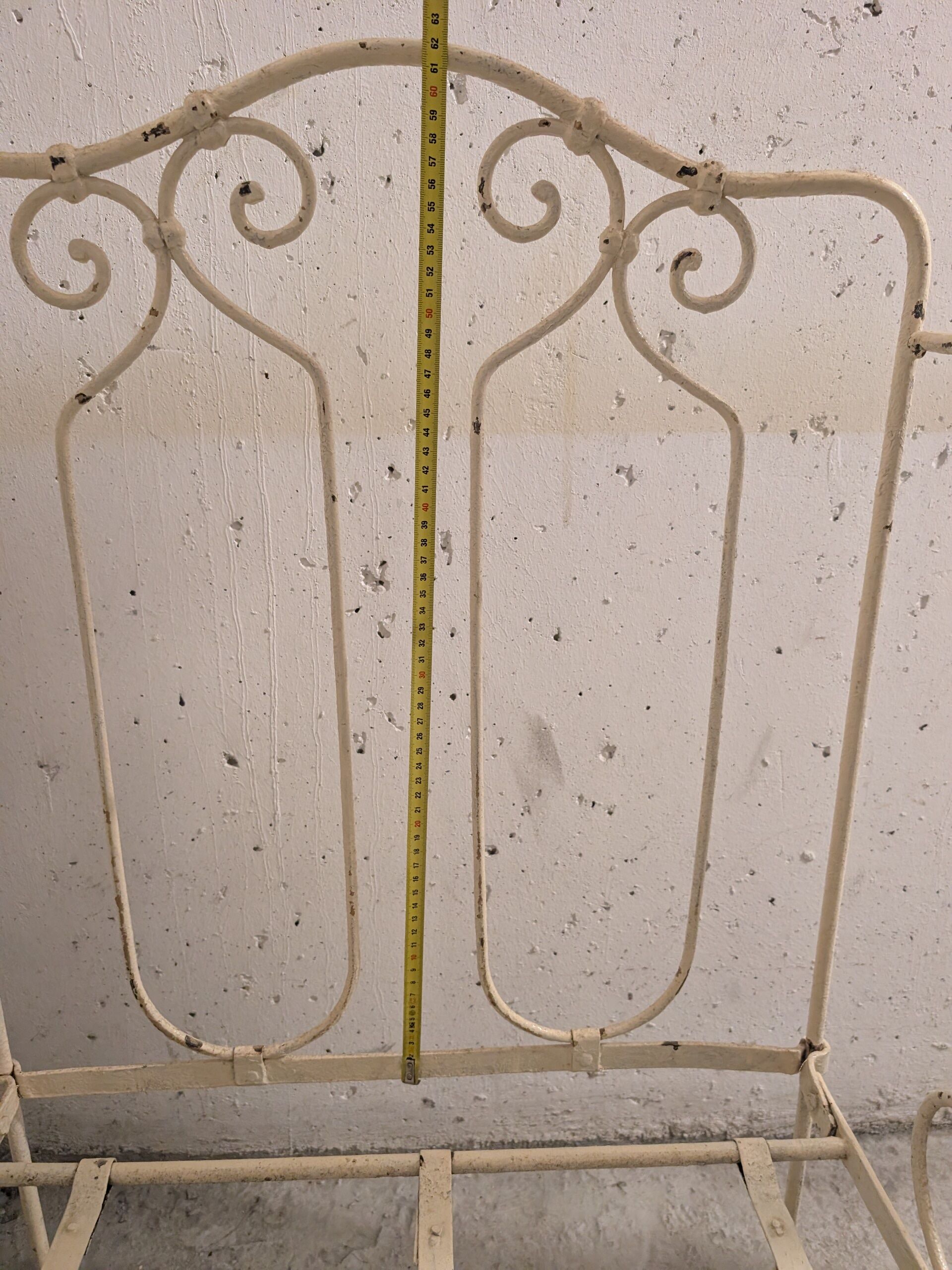 Vintage metal baby bed