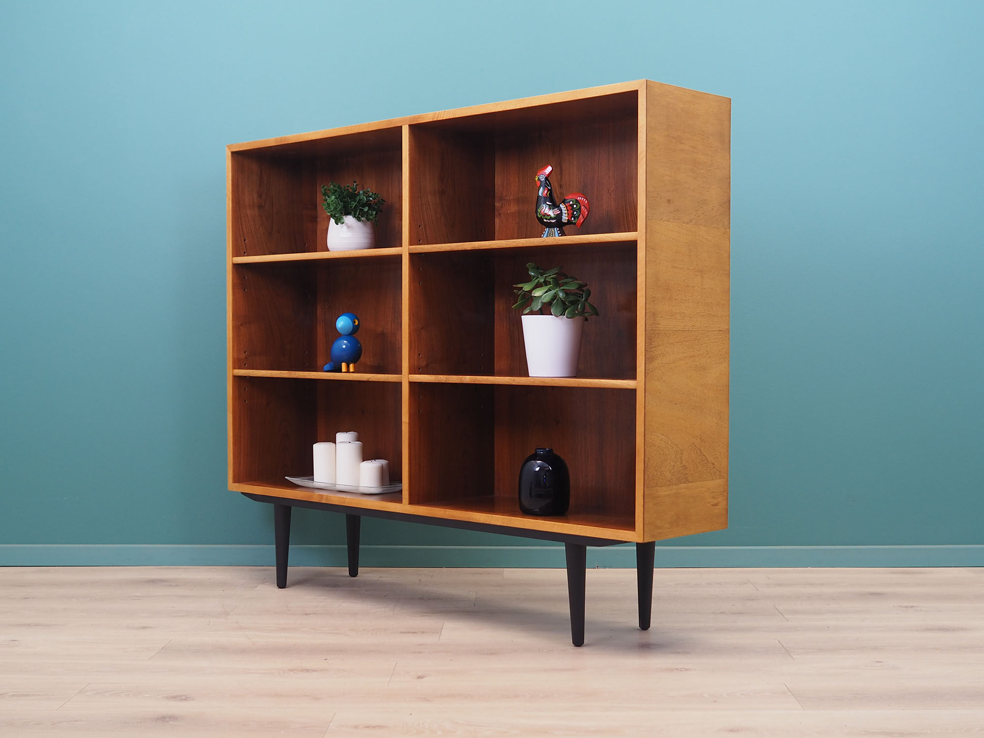 Acacia bookcase, Danish design, 60s, production: Denmark