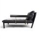 B&B Italia Baisity Leather Chaise Lounge / Daybed by Antonio Citterio, 1980