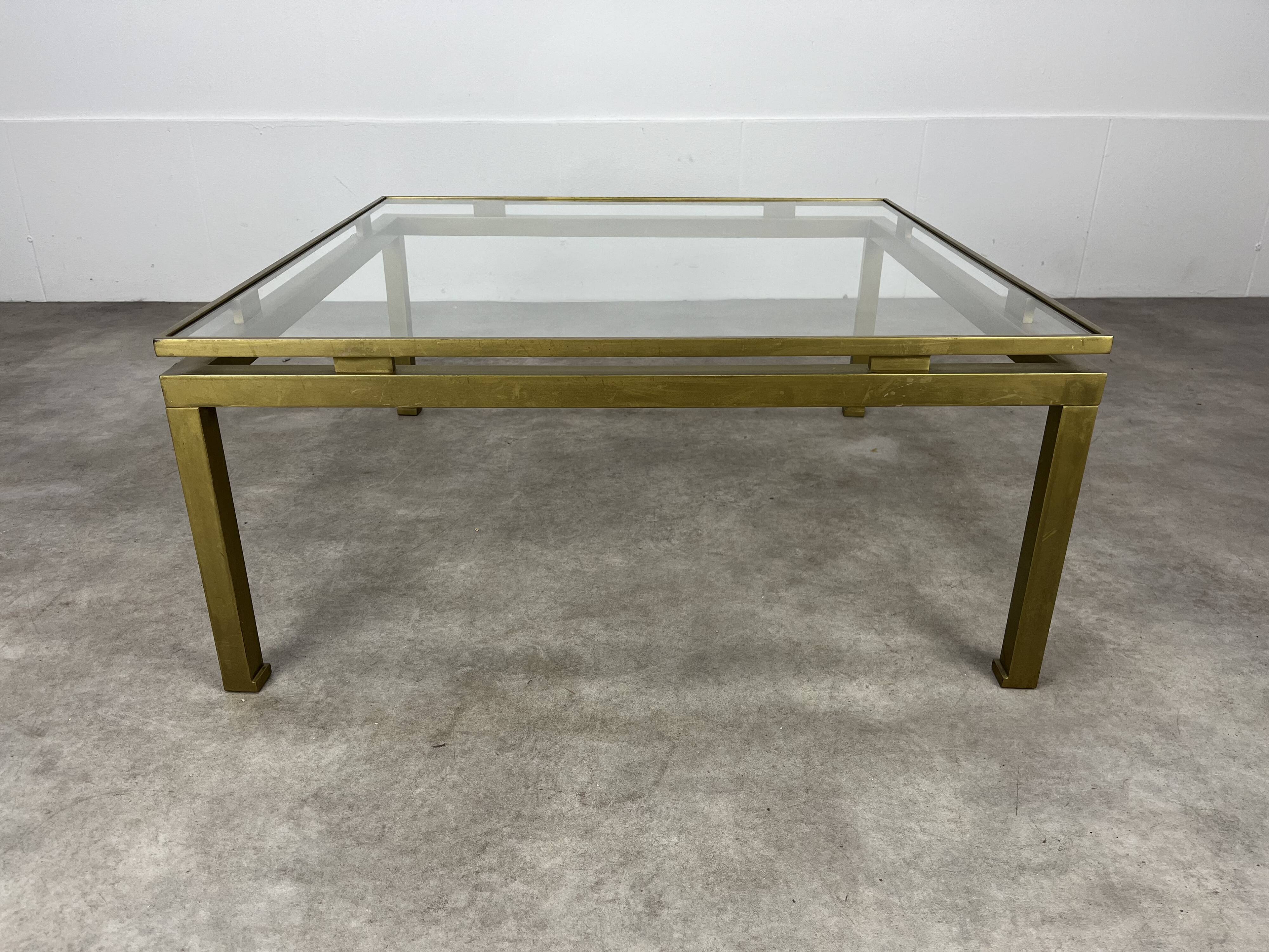 Table basse Guy Lefèvre pour Maison Jansen 1970