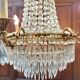Louis XVI style hot air balloon chandelier with tassels
