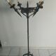 Iron floor lamp forge medieval style