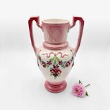 Art Nouveau vase in barbotine Longchamp Terre de Fer