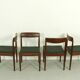 Wool and teak dining chairs by Lübke, 1960s, set of four
