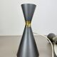 Set of 2 diabolo stilnovo style metal hanging light, bag turgi, switzerland 1950