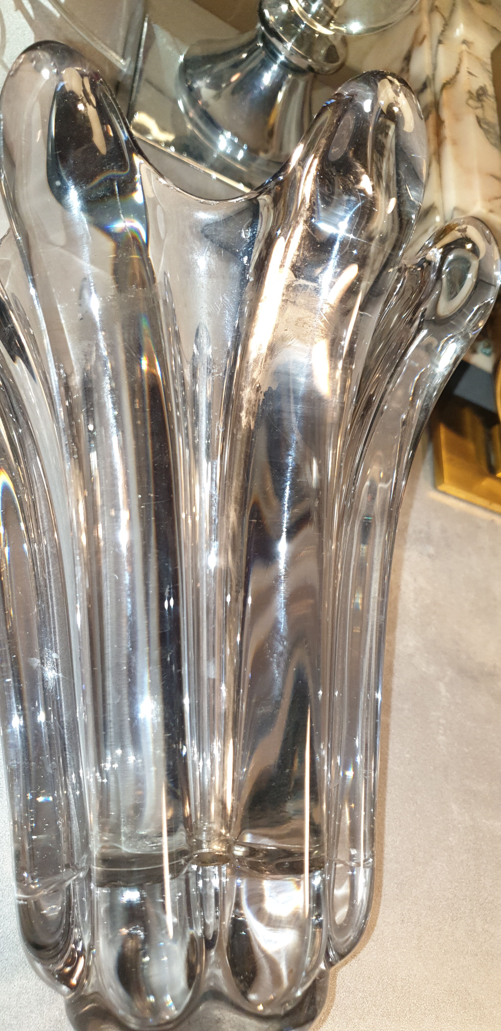 Vintage crystal vase