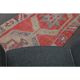 1970s Turkish Oushak Handmade Wool Cotton Red Runner Rug 86x344