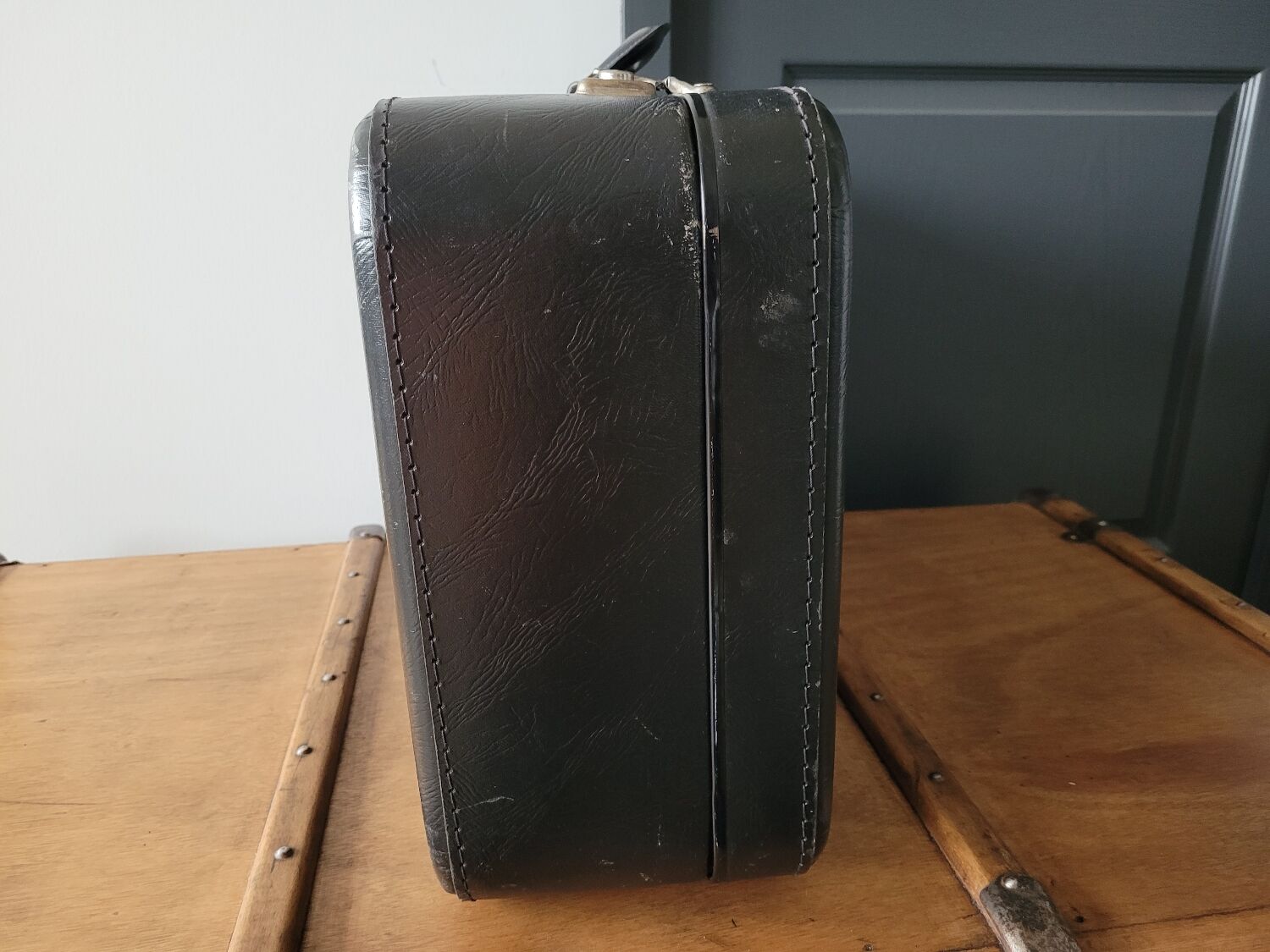 Antique cardboard suitcase