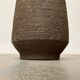 Brutalist German vase on a mid-century stand by Krösselbach Keramik, 1960s.