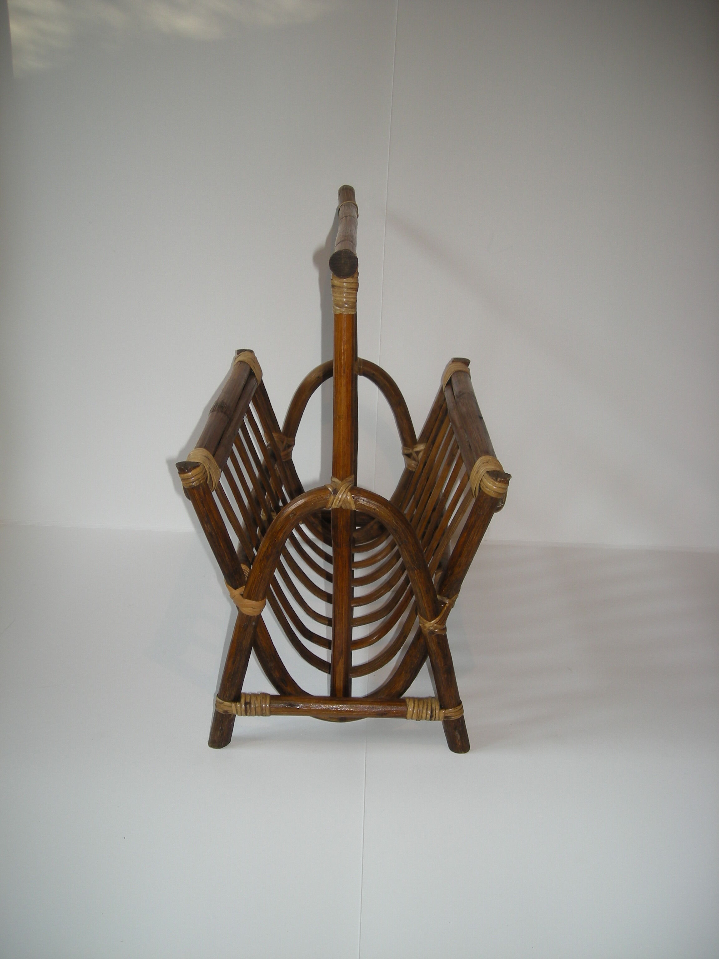 Bamboo magazine holder, rattan