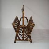 Bamboo magazine holder, rattan