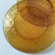 5 vintage pressed glass dessert plates with woven decoration