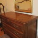 Louis xv style solid oak chest of drawers