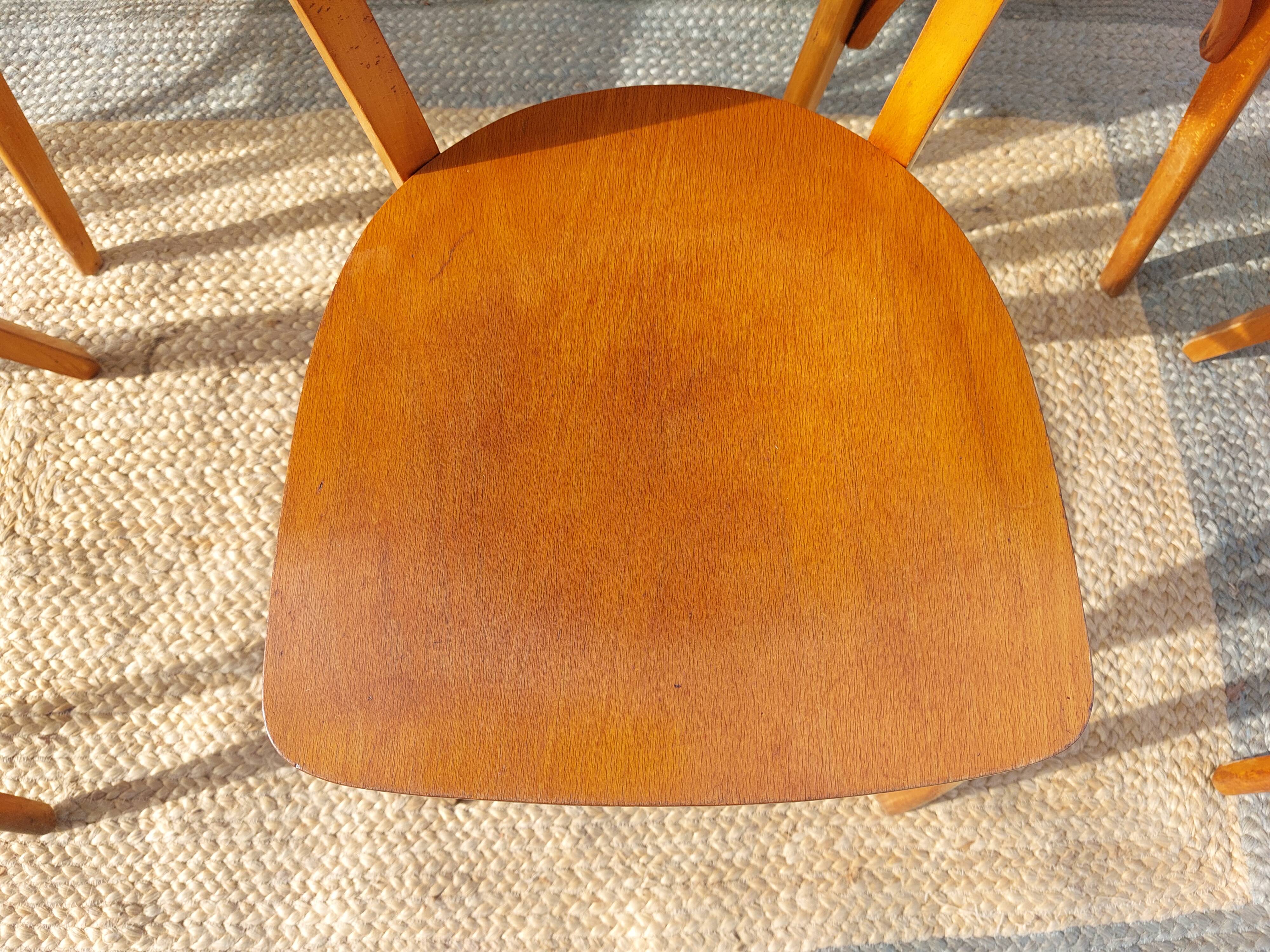 6 chaises bistrot Luterma, vintage