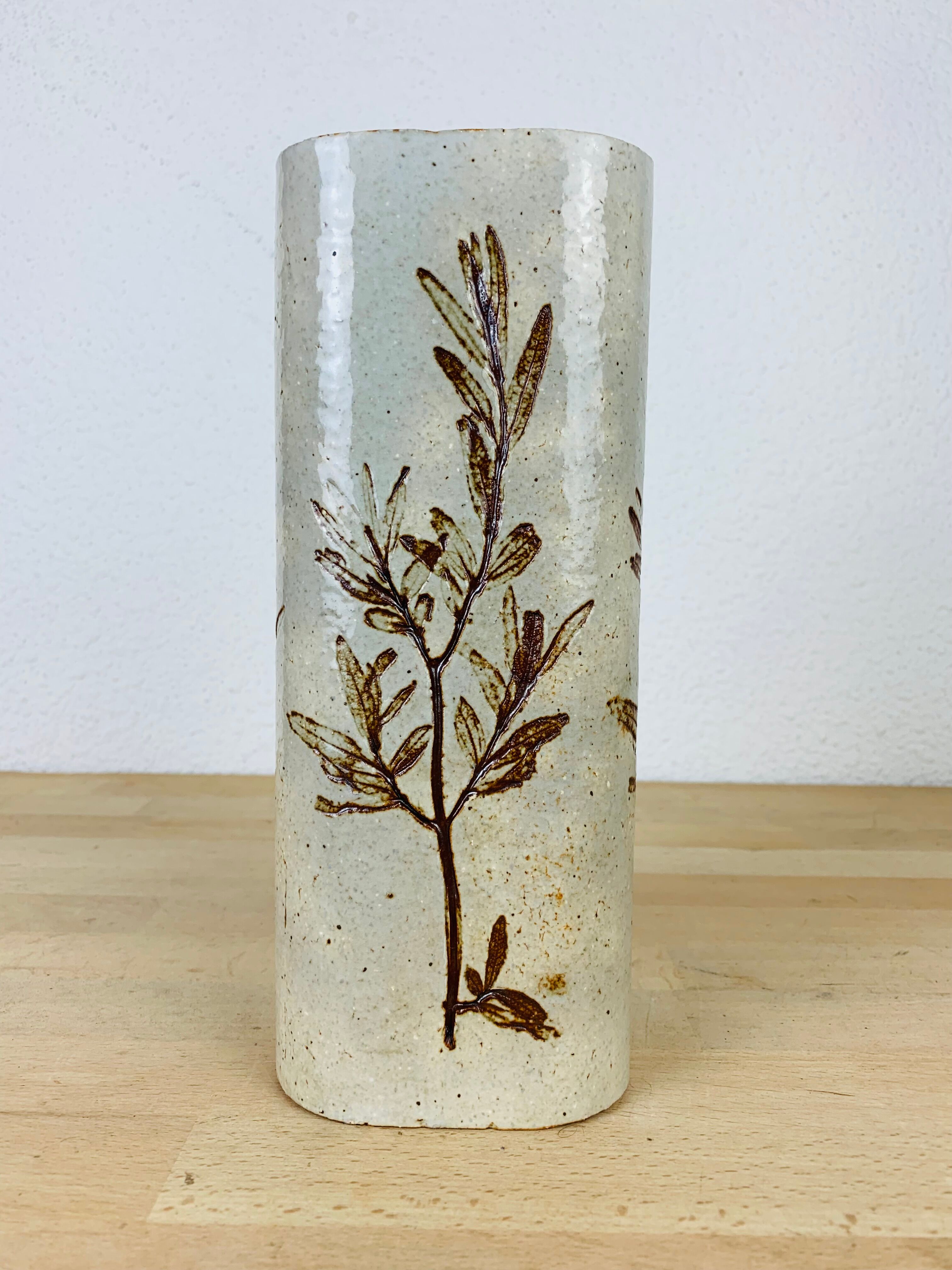 Herbarium vase by Raymonde Leduc in Vallauris 25 cm