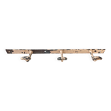 Vintage enameled cast iron wall hook with 3 hooks