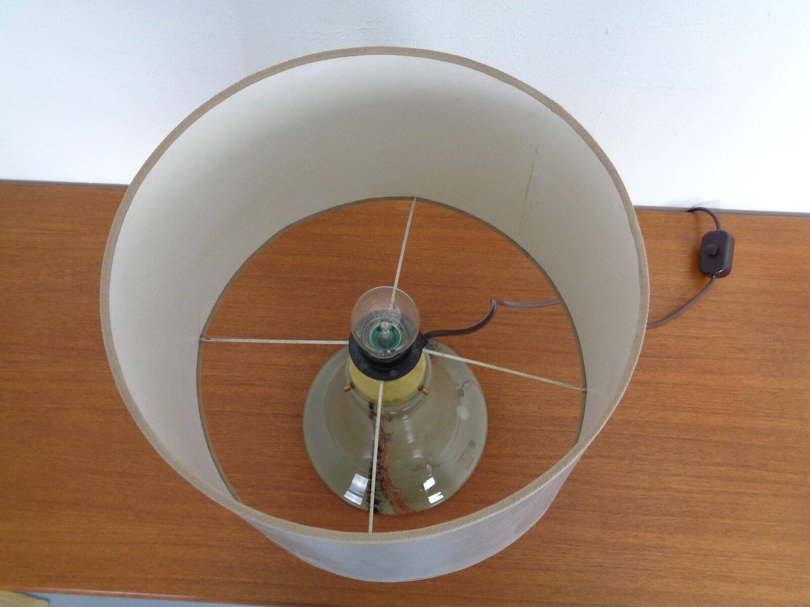 Glass Floor Lamp by Peil & Putzler, 1970s