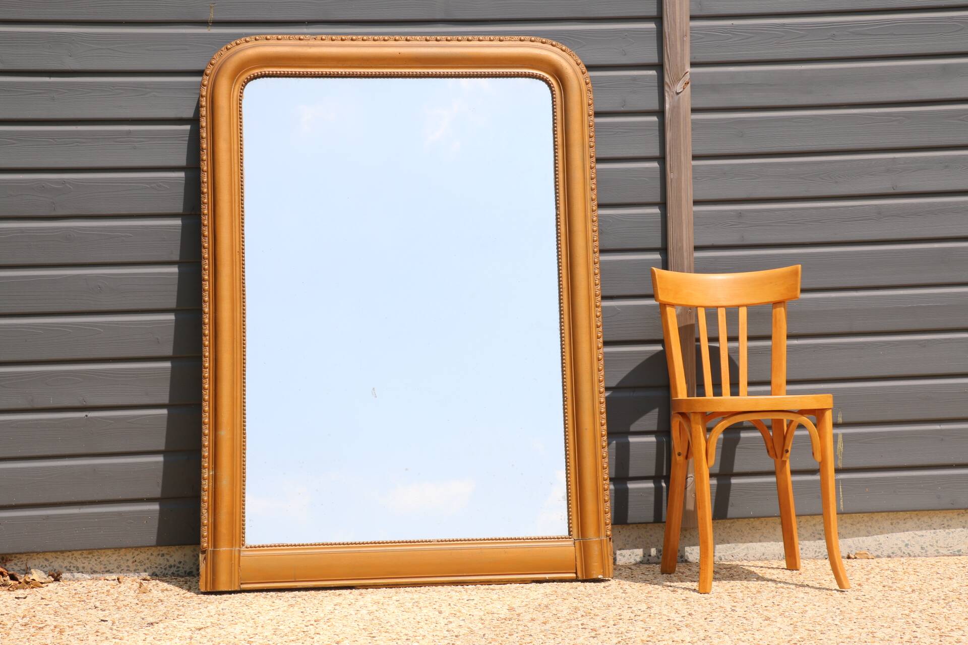 XXL antique gold mirror 1430mm