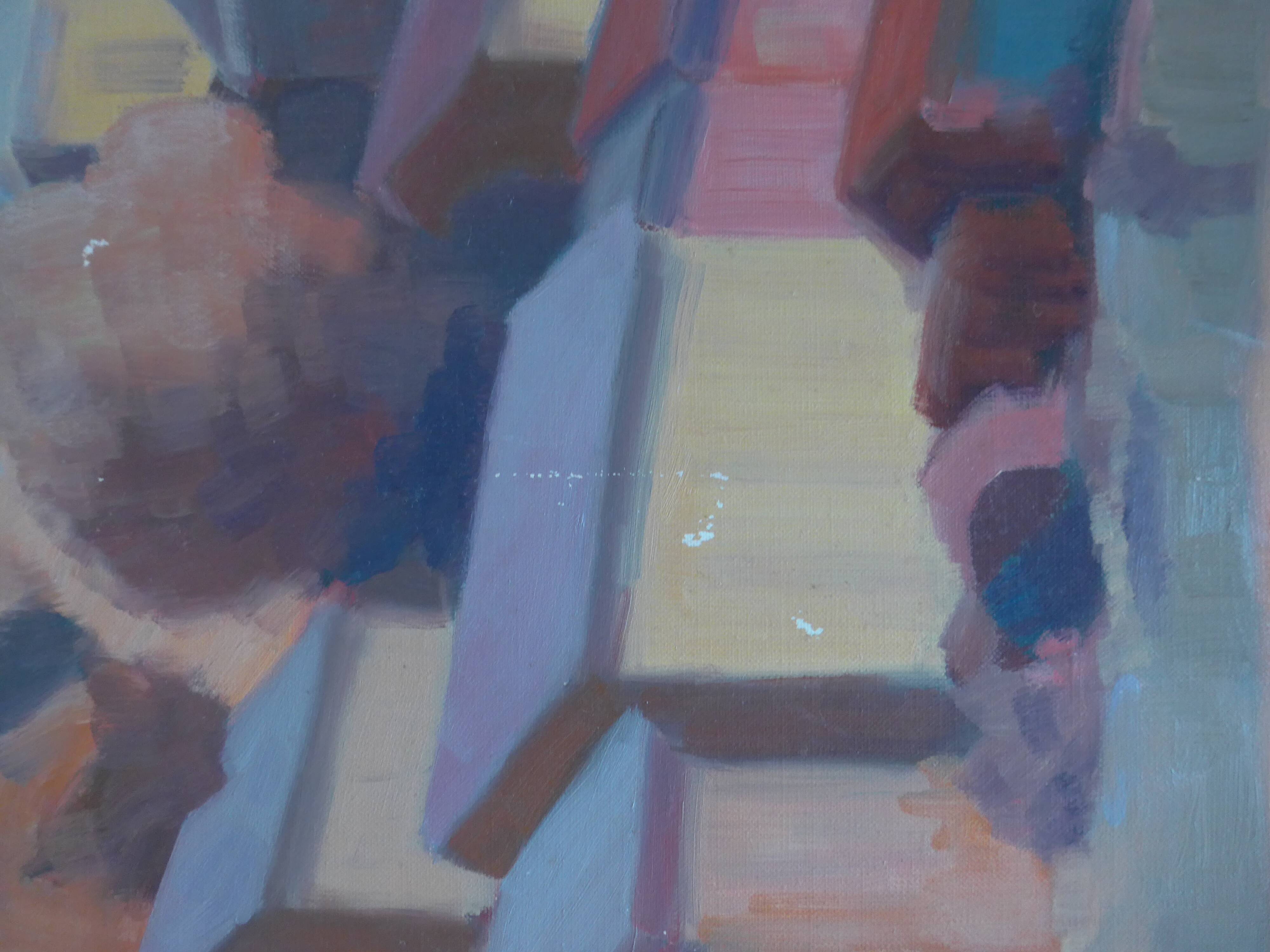 Canvas mountain village