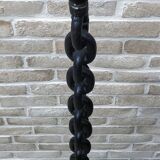 Floor lamp "chain" brutalist steel