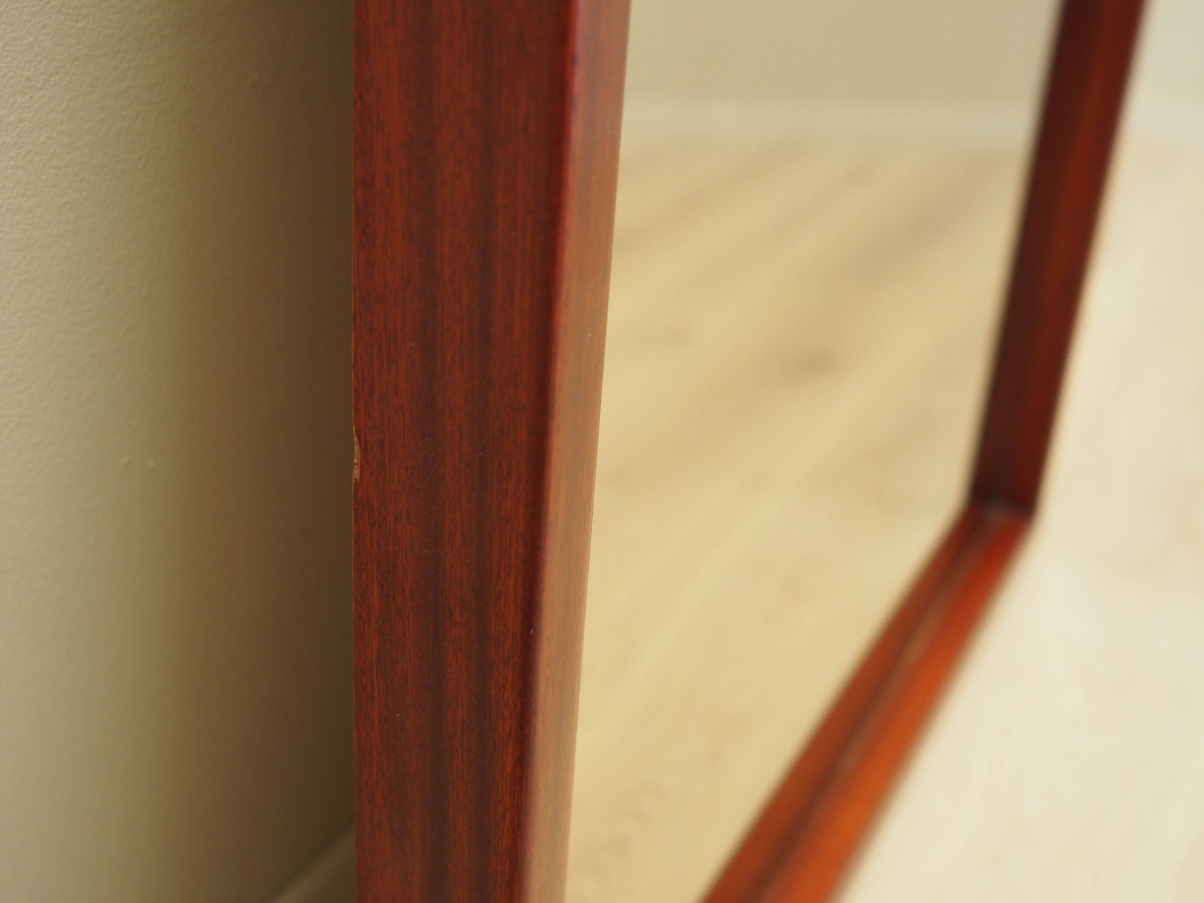 Graphite mirror, Danish design, 1970s, production: Denmark