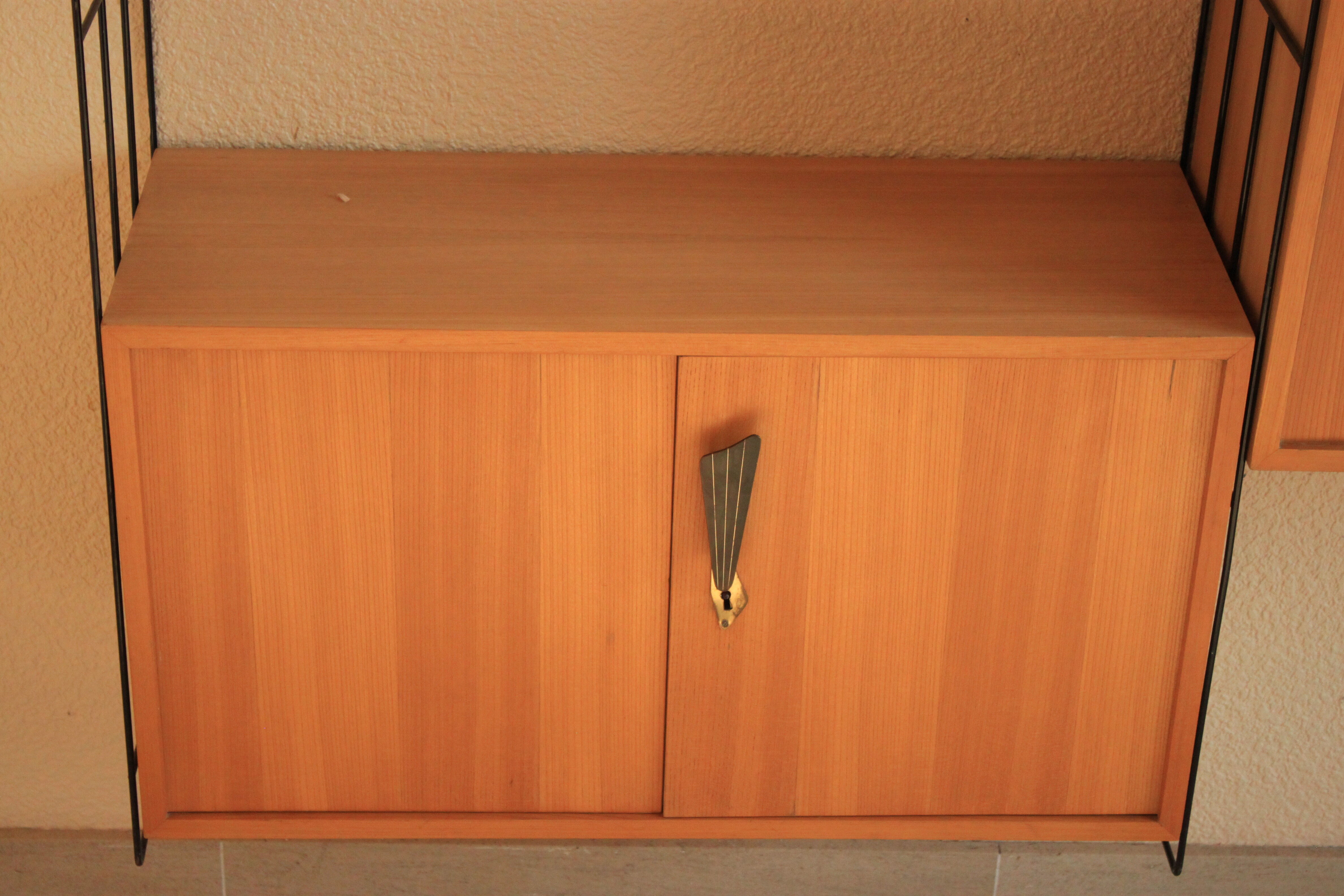 Wall floor, furniture with secretary box 50s