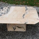 70s design marble coffee table