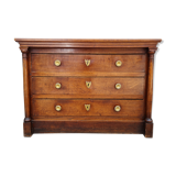 Empire period chest of drawers in light oak