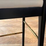 Tabouret Cannage Red Edition noir