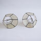 Lot of 2 lampshade in mother-of-pearl