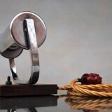 Art Deco Desk Chromed Lamp for Bankers