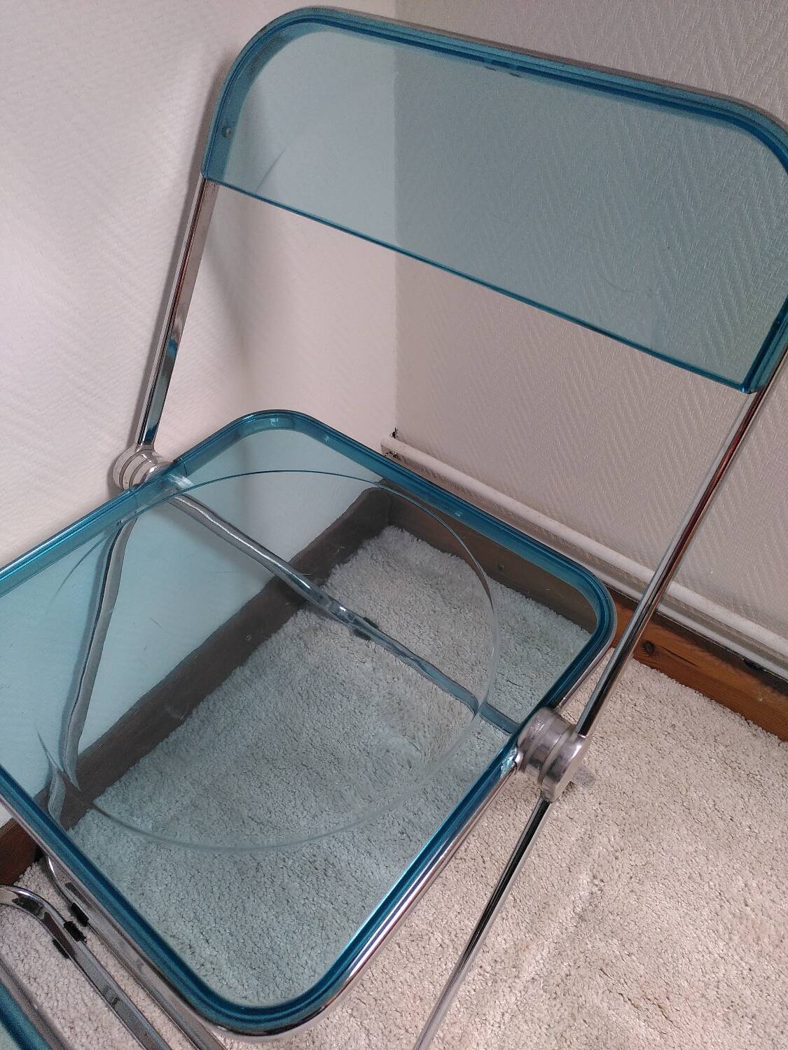 Paire de chaises ' Plia' de Piretti pour Castelli