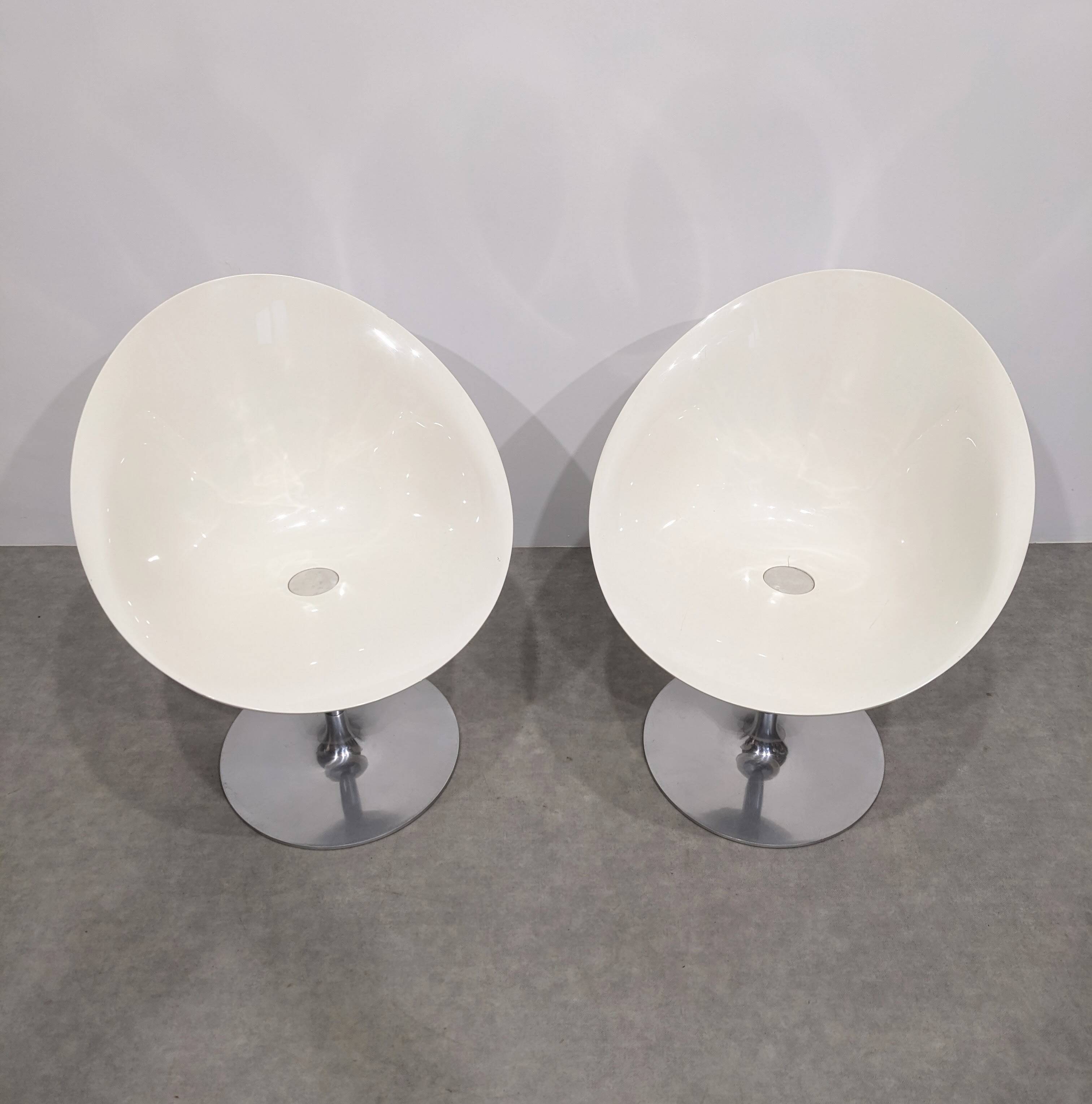 Two Kartell Eros chairs