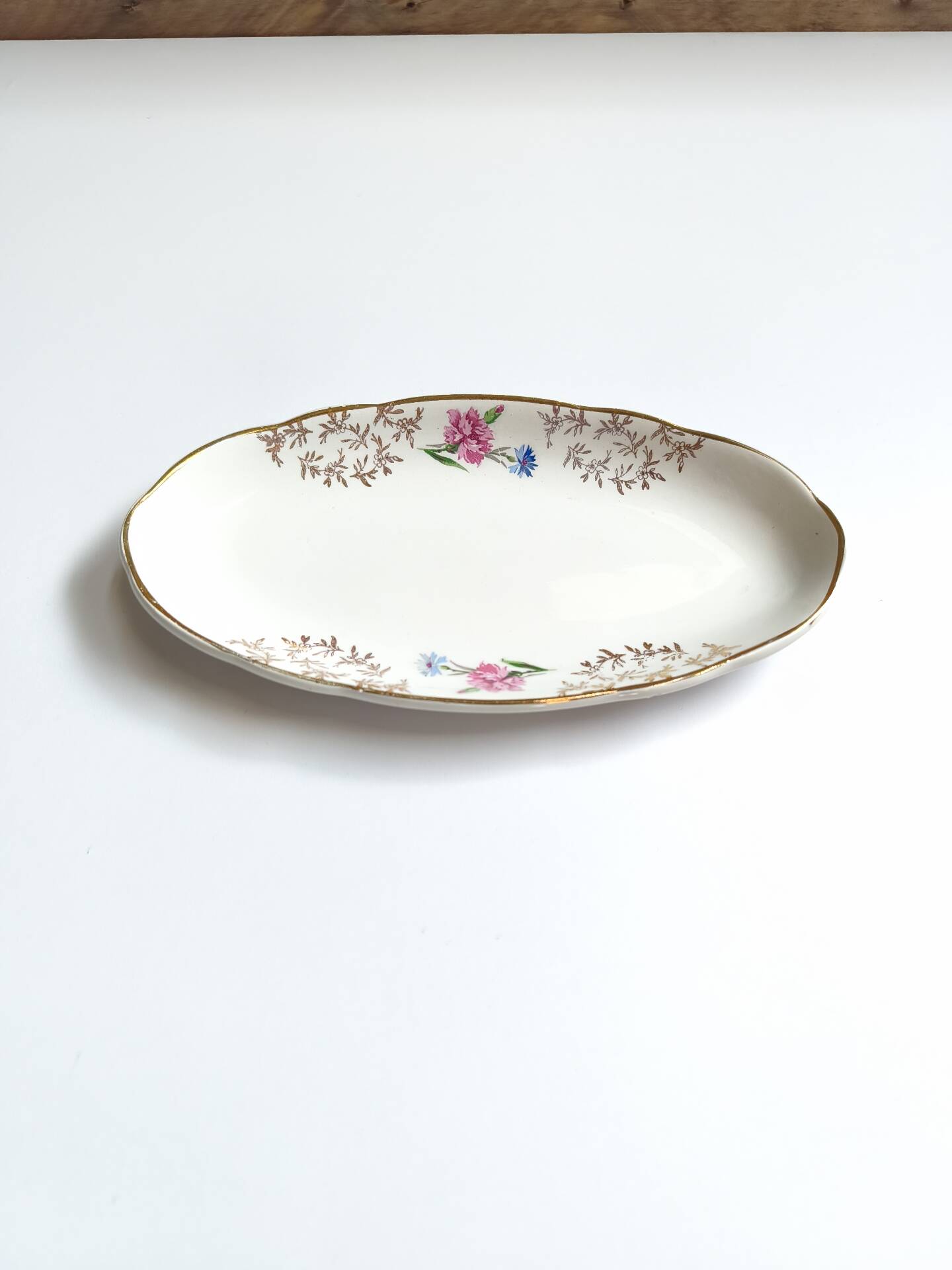 Lot de 2 raviers Sarreguemines modèle Béarn fleurs roses et bleues