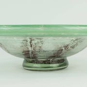 fantastic large WMF art deco ikora glass BOWL karl wiedmann 1930s green and