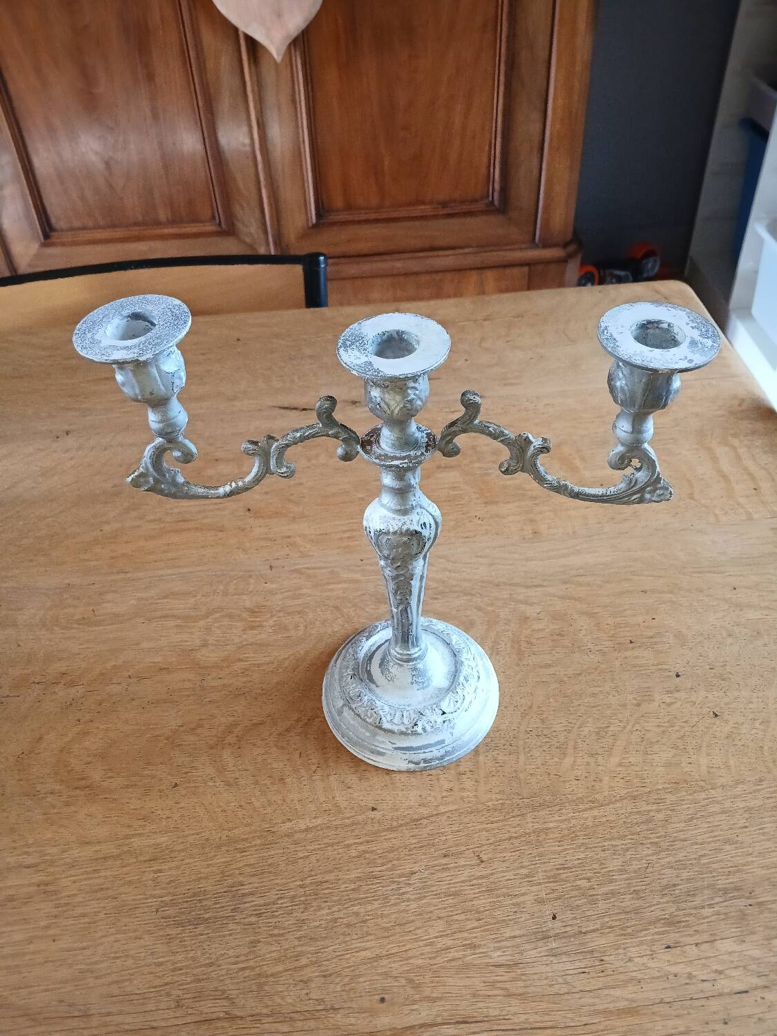 Antique 3-arm candlestick
