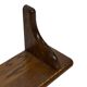 Vintage book shelf wall rack 1970s wood minimalist design