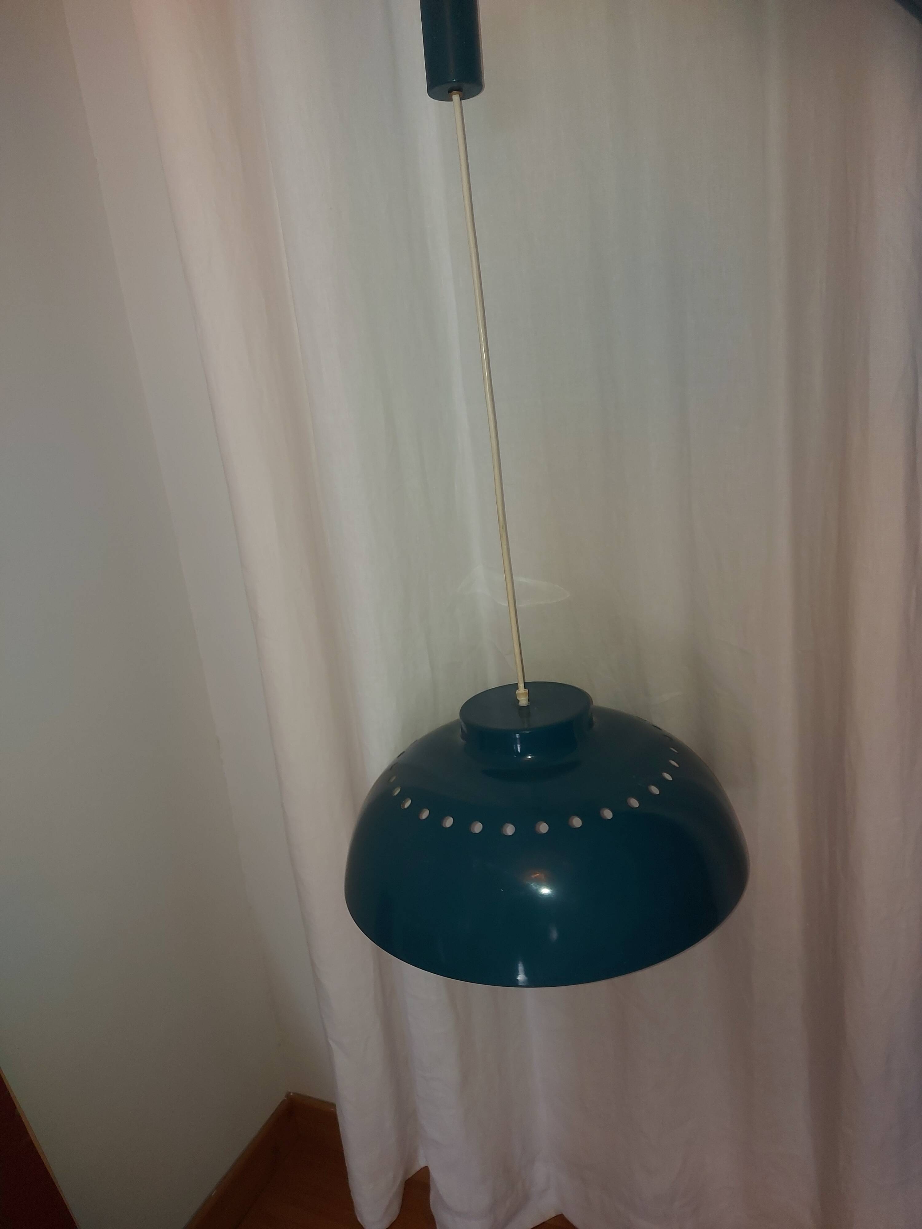 Metal pendant lamp Delmas 60's