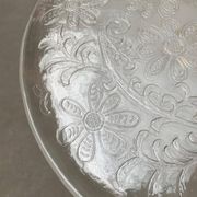 Large Finnish glass plate from the mid-century by Humppila.