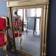 Antique gilded trumeau mirror 93x120cm