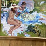 Oil painting on canvas, dimensions: height - 69 cm - width - 82 cm