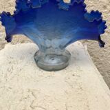 Vintage blue fan vase