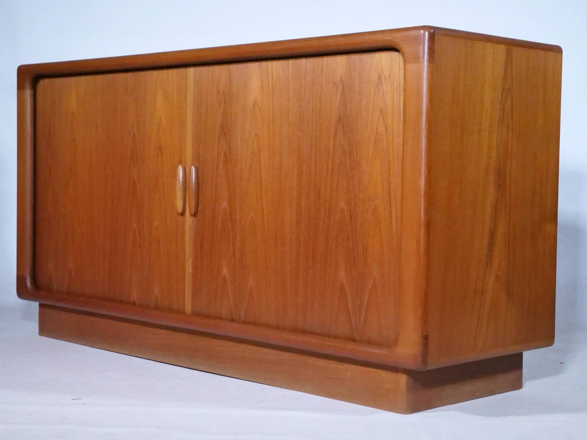 Teak sideboard by dyrlund, sliding door dresser, danish design, 1960s