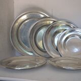 Set of silver-plated serving dishes