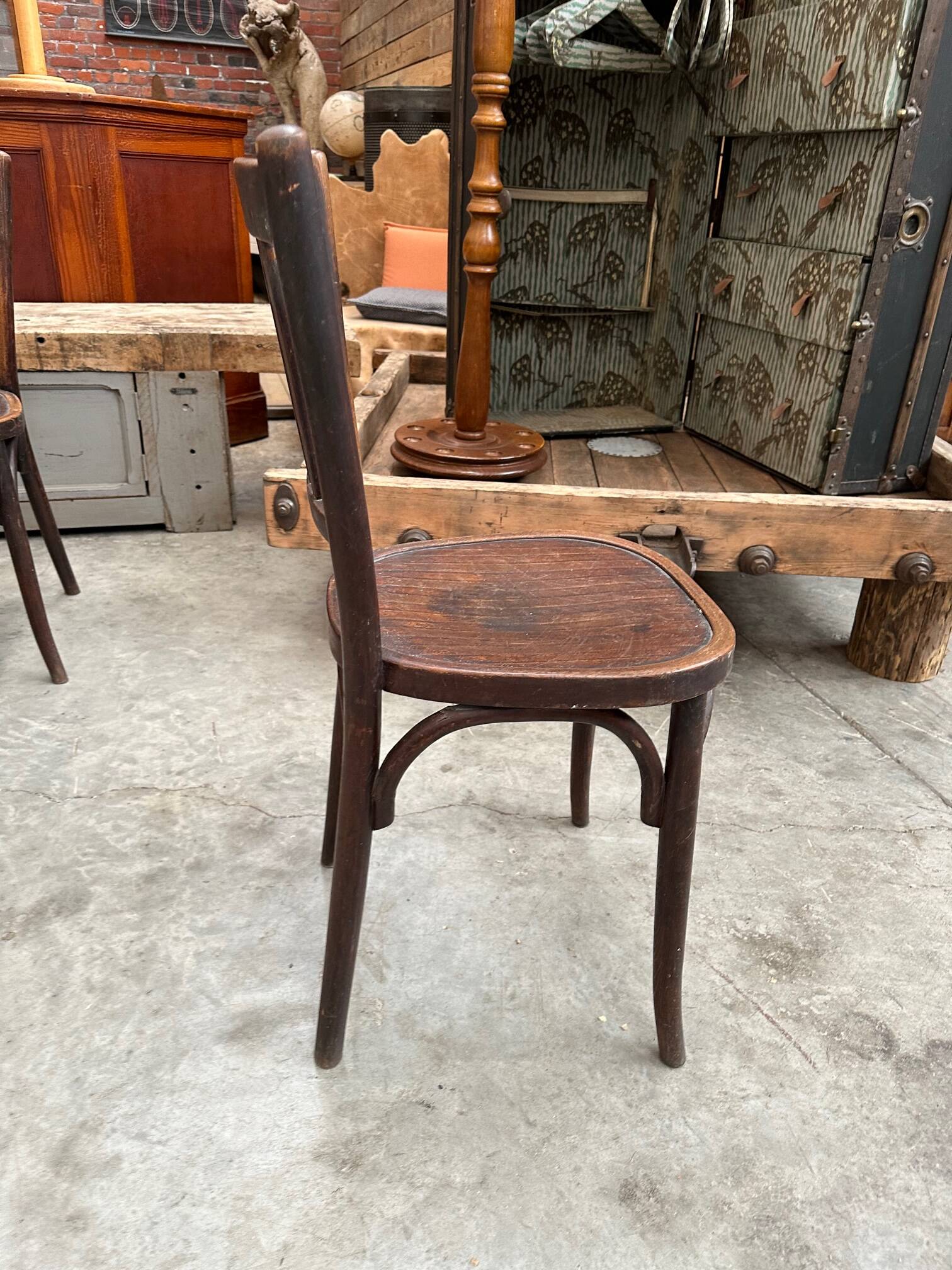 Suite of 9 bistro chairs from the early 20th century